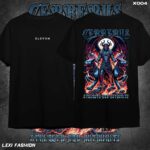 Streetwear Design Hell God Black T-shirt 220gsm Cotton