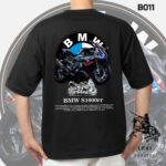 BMW S1000RR Bike Design Black T-shirt 220gsm Cotton