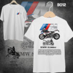 BMW S1000RR Bike Design White T-shirt 220gsm Cotton - Image 2