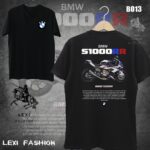 BMW S1000RR Bike Design Black T-shirt 220gsm Cotton - Image 2