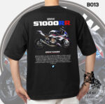 BMW S1000RR Bike Design Black T-shirt 220gsm Cotton