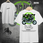 Black Hornet Bike Design White T-shirt 220gsm Cotton - Image 2