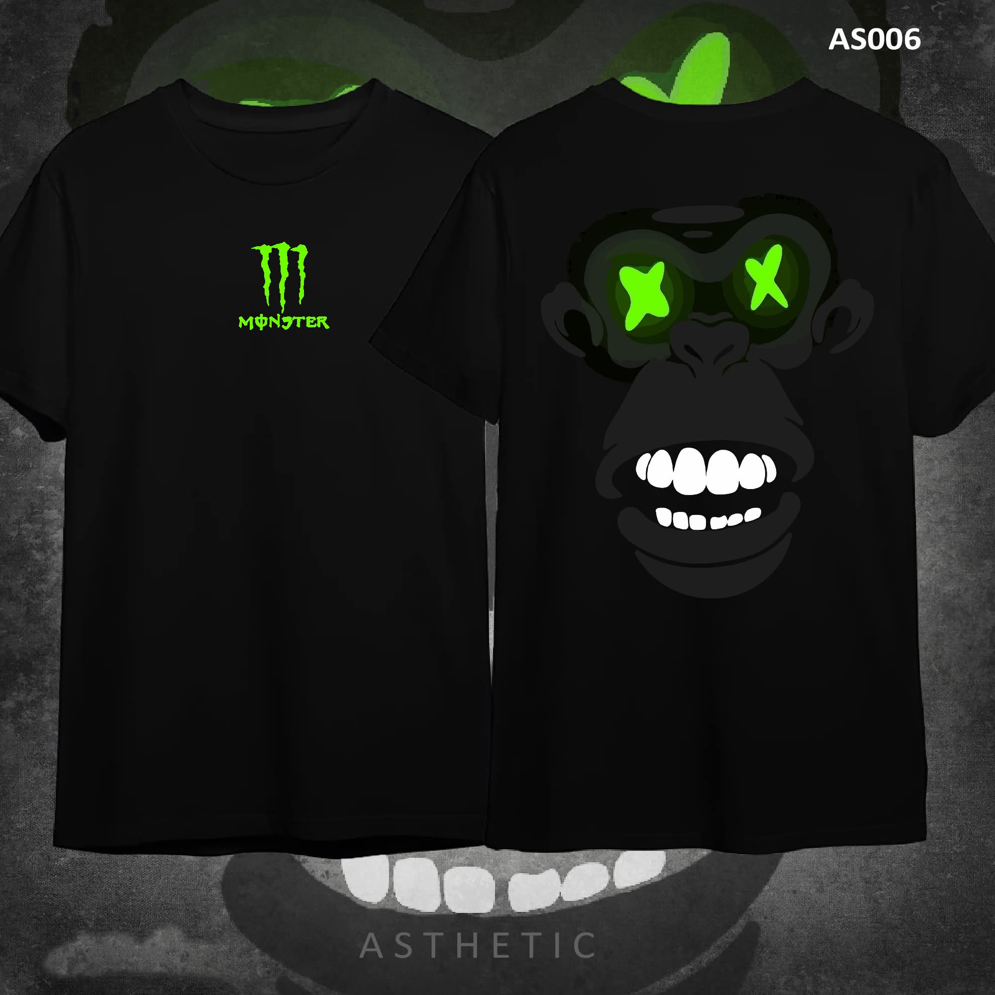 FB_IMG_1750669727382 Monster Monkey Design Tshirt 220gsm Cotton 50%Off - Image 1