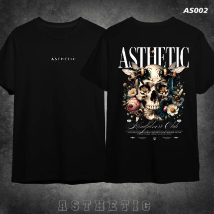 Skull Asthetic Design Tshirt 220gsm Cotton 50%Off