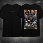 Flying Eagle Design Tshirt 220gsm Cotton 50%Off