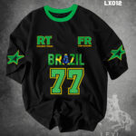 Black & Green Two Tone Colour Tshirt 220gsm Cotton