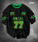Black & Green Two Tone Colour Tshirt 220gsm Cotton