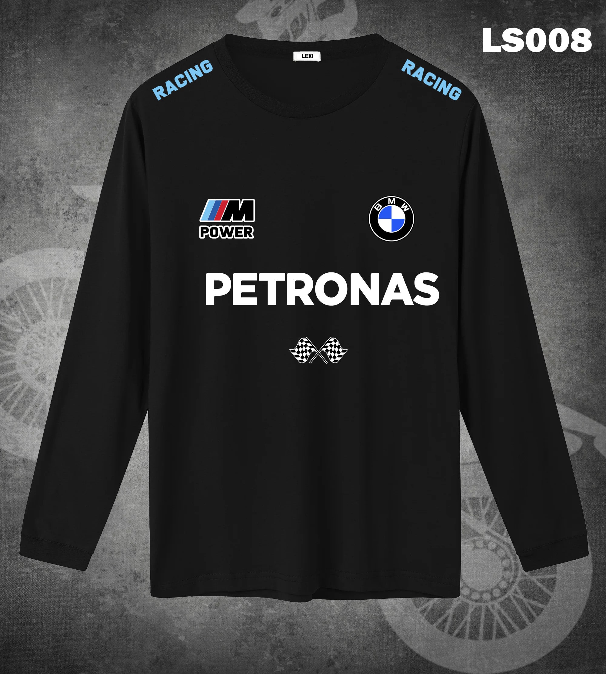 8-min BMW Petronas Racing Long Sleeve T-shirt 220gsm Cotton - Image 1